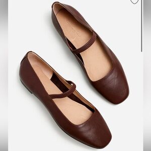 Madewell Greta Flats in Chocolate Raisin